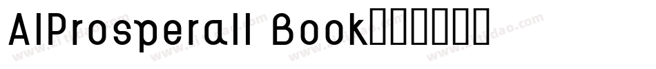 AIProsperaII Book字体转换